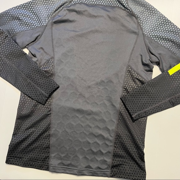 Nike Pro Hyperwarm Fitted Long Sleeve Size Large Gray Green - Picture 8 of 10